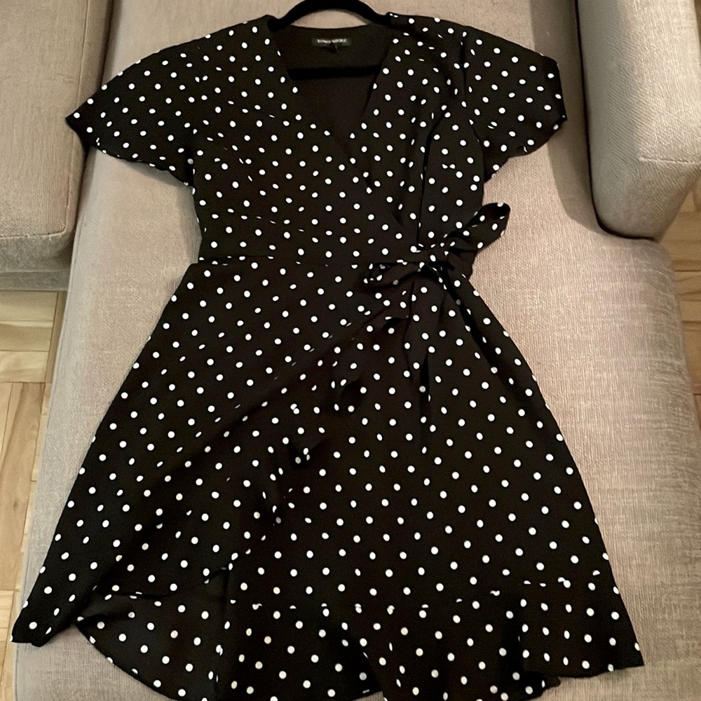Banana Republic Navy Polka Dot dress